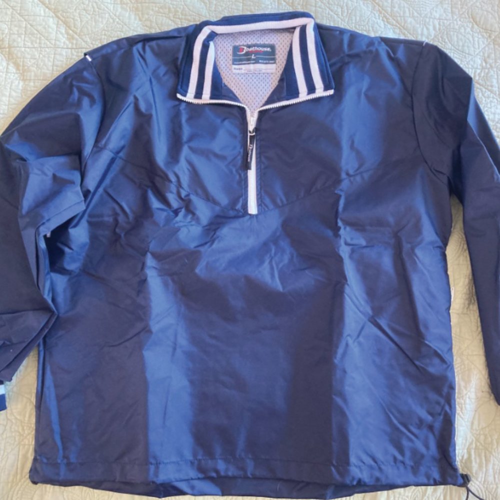 Boathouse Row Men's Mission Half-Zip Windbreaker Pullover - Picture 3 of 4
